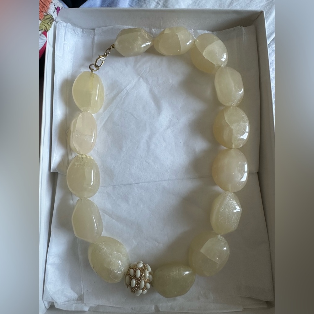 Bloomingdale’s Large Bead Necklace – Never Worn – Retail $75 – Selling for $20